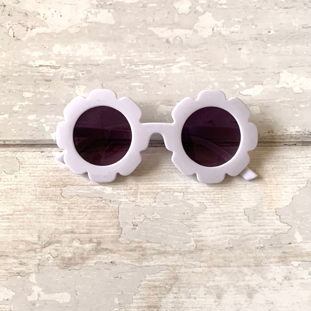 GapKids White Daisy Flower Sunglasses Kids Toddler Girls UV 400 Protection NEW